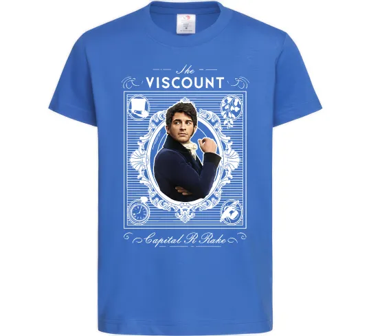 Дитяча футболка Bridgerton the Viscount Яскраво-синій фото