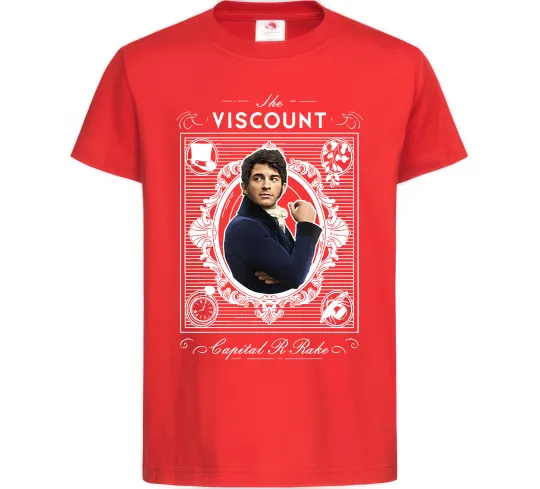 Дитяча футболка Bridgerton the Viscount Червоний фото