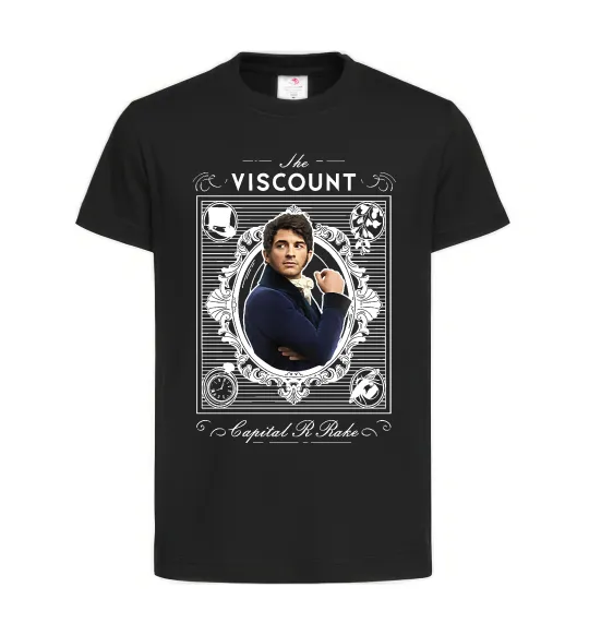 Детская футболка Bridgerton the Viscount Черный фото
