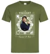 Чоловіча футболка Bridgerton the Viscount Оливковий фото