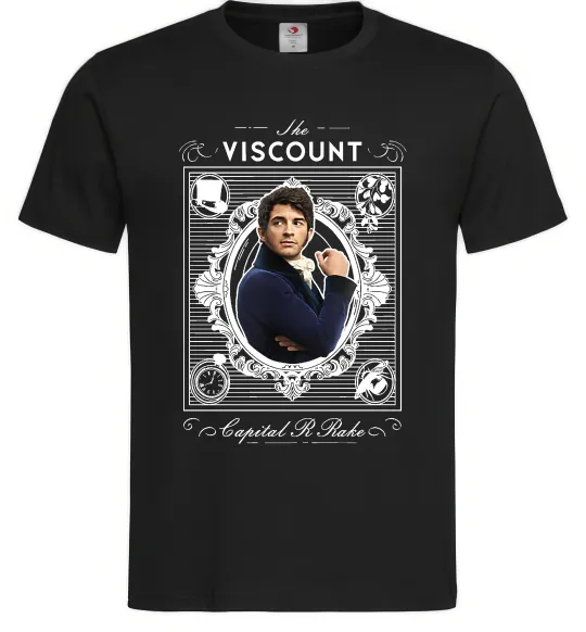 Чоловіча футболка Bridgerton the Viscount Чорний фото