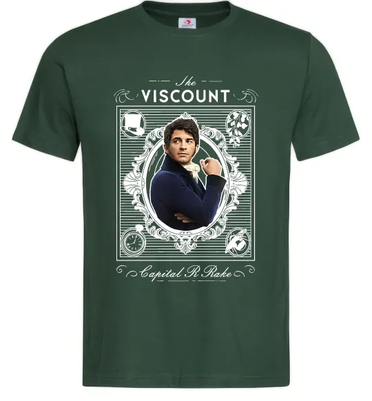 Чоловіча футболка Bridgerton the Viscount Темно-зелений фото