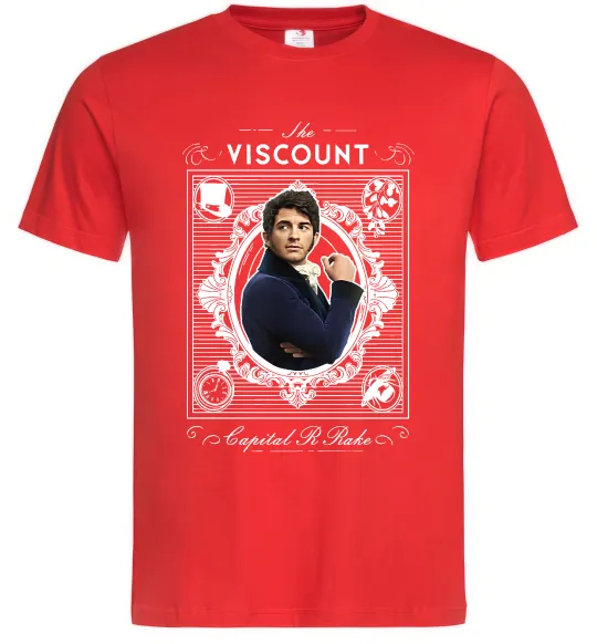 Чоловіча футболка Bridgerton the Viscount Червоний фото