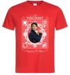 Чоловіча футболка Bridgerton the Viscount Червоний фото