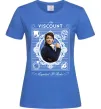 Жіноча футболка Bridgerton the Viscount Яскраво-синій фото
