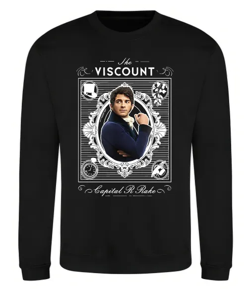 Світшот Bridgerton the Viscount Чорний фото