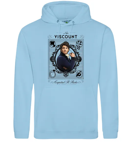 Чоловіча толстовка (худі) Bridgerton the Viscount Блакитний фото