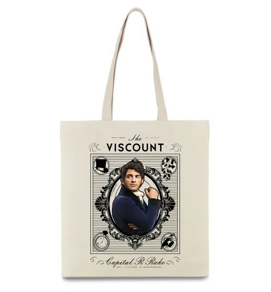 Еко-сумка Bridgerton the Viscount Бежевий фото