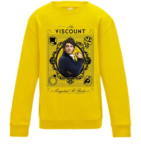 Дитячий світшот Bridgerton the Viscount Сонячно жовтий фото