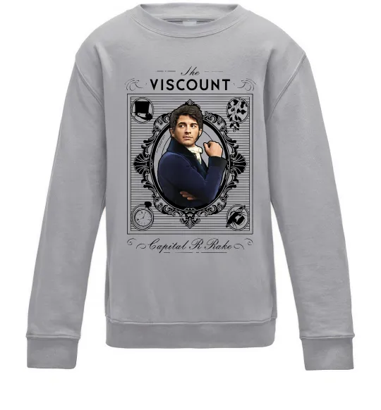 Дитячий світшот Bridgerton the Viscount Сірий меланж фото