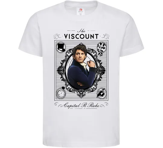Дитяча футболка Bridgerton the Viscount Білий фото