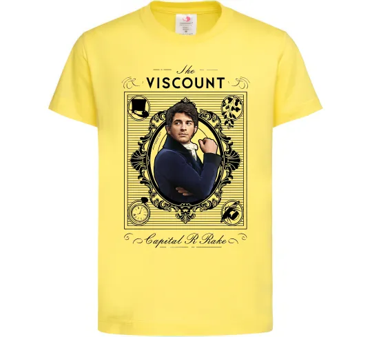 Дитяча футболка Bridgerton the Viscount Лимонний фото