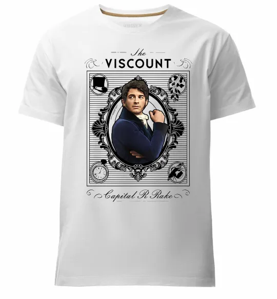 Чоловіча преміум футболка Bridgerton the Viscount Білий фото