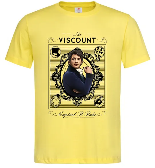 Чоловіча футболка Bridgerton the Viscount Лимонний фото
