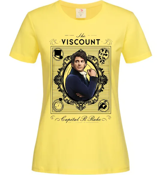 Жіноча футболка Bridgerton the Viscount Лимонний фото