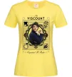 Жіноча футболка Bridgerton the Viscount Лимонний фото