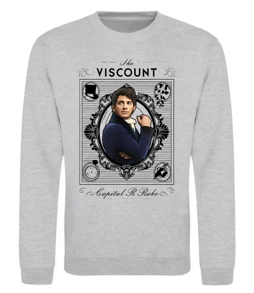 Світшот Bridgerton the Viscount Сірий меланж фото