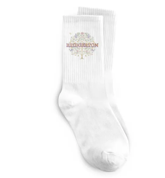 Шкарпетки Bridgerton tree Білий фото