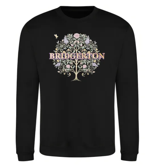 Свитшот Bridgerton tree Черный фото