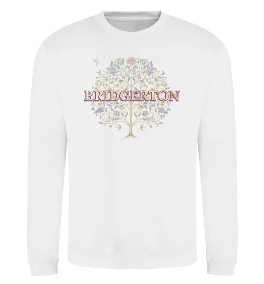Свитшот Bridgerton tree Белый фото