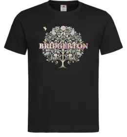 Чоловіча футболка Bridgerton tree Чорний фото