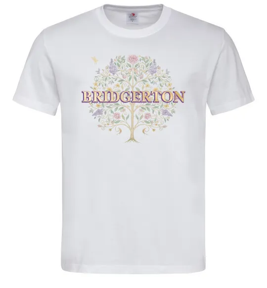 Чоловіча футболка Bridgerton tree Білий фото