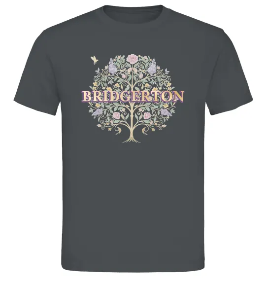 Чоловіча футболка Bridgerton tree Графіт фото