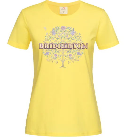 Жіноча футболка Bridgerton tree Лимонний фото