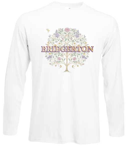 Лонгслів Bridgerton tree Білий фото