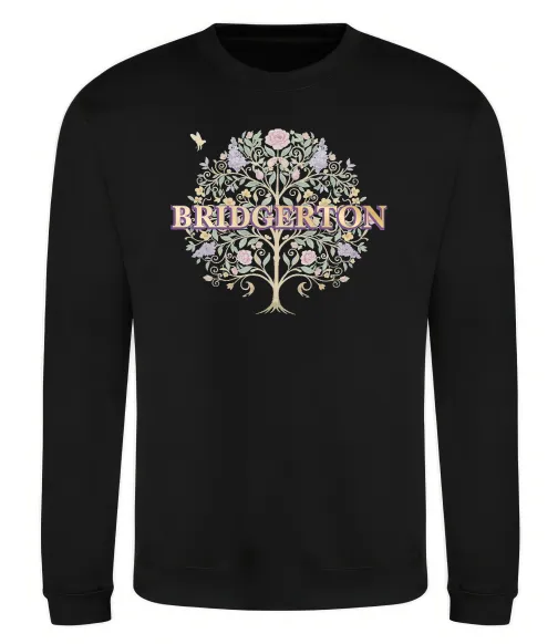 Світшот Bridgerton tree Чорний фото