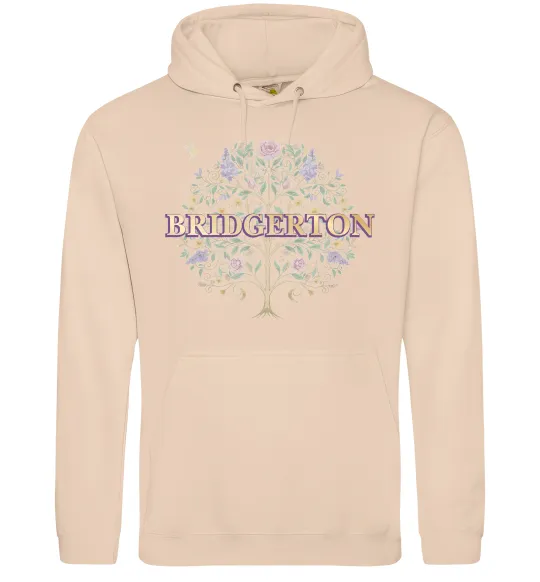 Чоловіча толстовка (худі) Bridgerton tree Пісочний фото