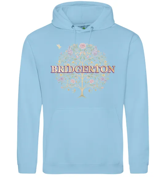 Чоловіча толстовка (худі) Bridgerton tree Блакитний фото