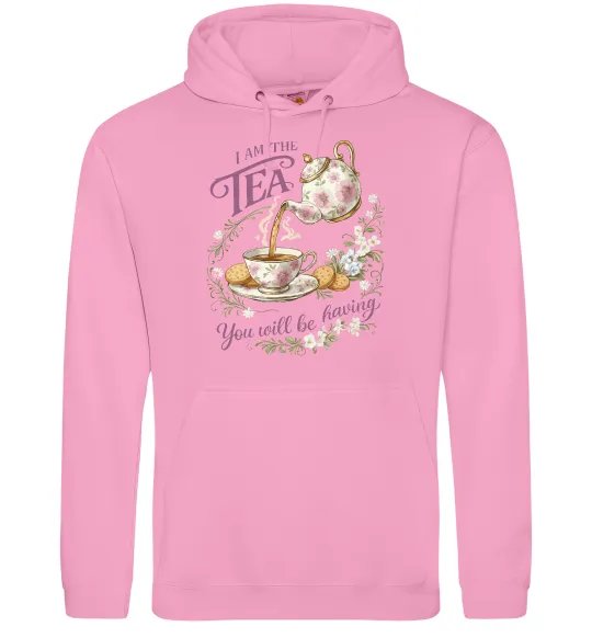 Чоловіча толстовка (худі) I am the tea Bridgerton Рожевий фото
