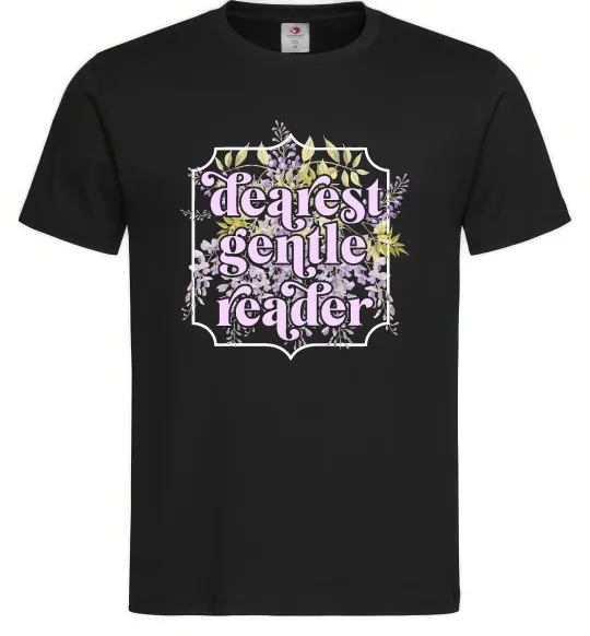 Чоловіча футболка Бріджертони Dearest gentle reader Чорний фото