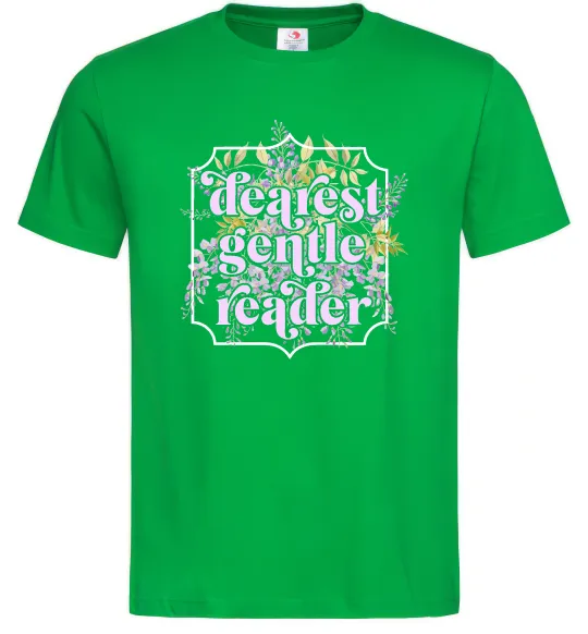 Чоловіча футболка Бріджертони Dearest gentle reader Зелений фото