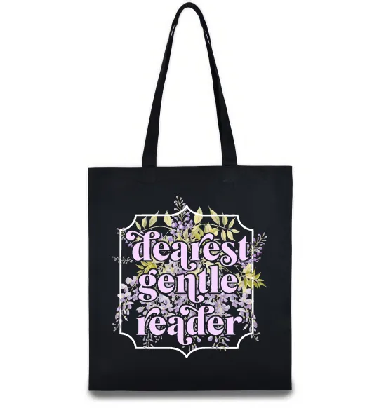 Еко-сумка Бріджертони Dearest gentle reader Чорний фото