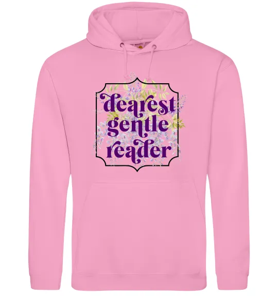 Жіноча толстовка (худі) Бріджертони Dearest gentle reader Рожевий фото