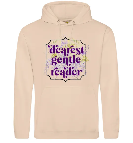 Жіноча толстовка (худі) Бріджертони Dearest gentle reader Пісочний фото
