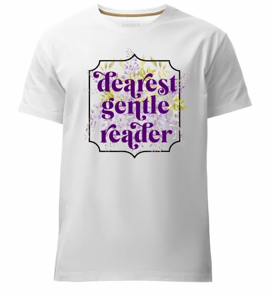 Чоловіча преміум футболка Бріджертони Dearest gentle reader Білий фото