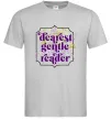 Чоловіча футболка Бріджертони Dearest gentle reader Сірий фото