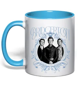 Чашка з кольоровою ручкою Bridgerton tree Чорний фото