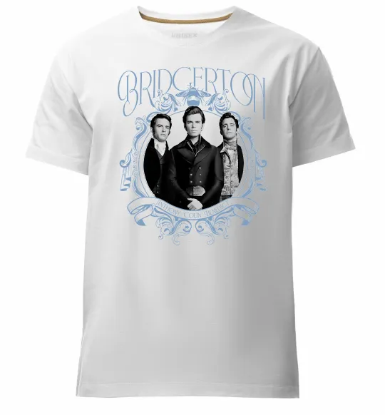 Чоловіча преміум футболка Бріджертони Білий фото