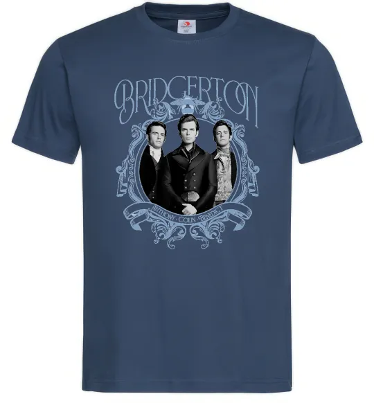 Чоловіча футболка Бріджертони Темно-синій фото