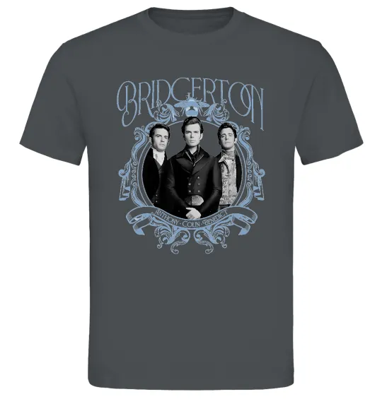 Чоловіча футболка Бріджертони Графіт фото