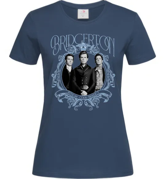 Жіноча футболка Бріджертони Темно-синій фото