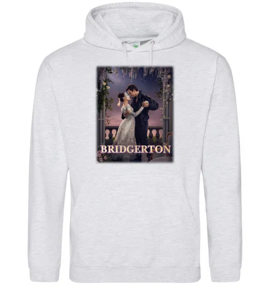 Жіноча толстовка (худі) Bridgerton Сірий меланж фото
