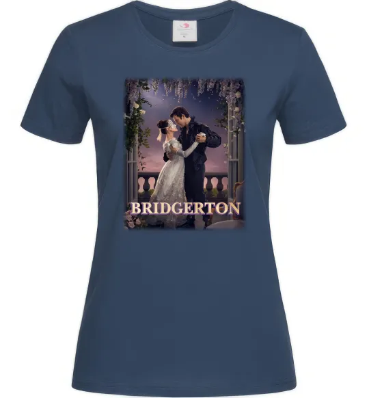 Жіноча футболка Bridgerton Темно-синій фото