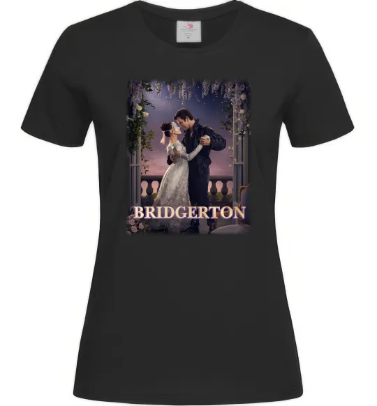 Жіноча футболка Bridgerton Чорний фото