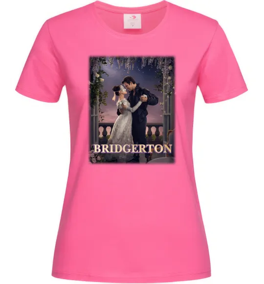 Жіноча футболка Bridgerton Яскраво-рожевий фото