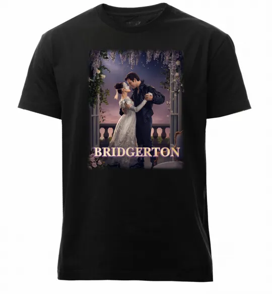 Чоловіча преміум футболка Bridgerton Чорний фото
